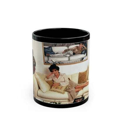 Joan Collins #522 (Vintage Female Icon) Black Coffee Mug 11oz - Go Mug Yourself