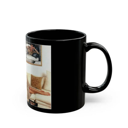 Joan Collins #522 (Vintage Female Icon) Black Coffee Mug - Go Mug Yourself