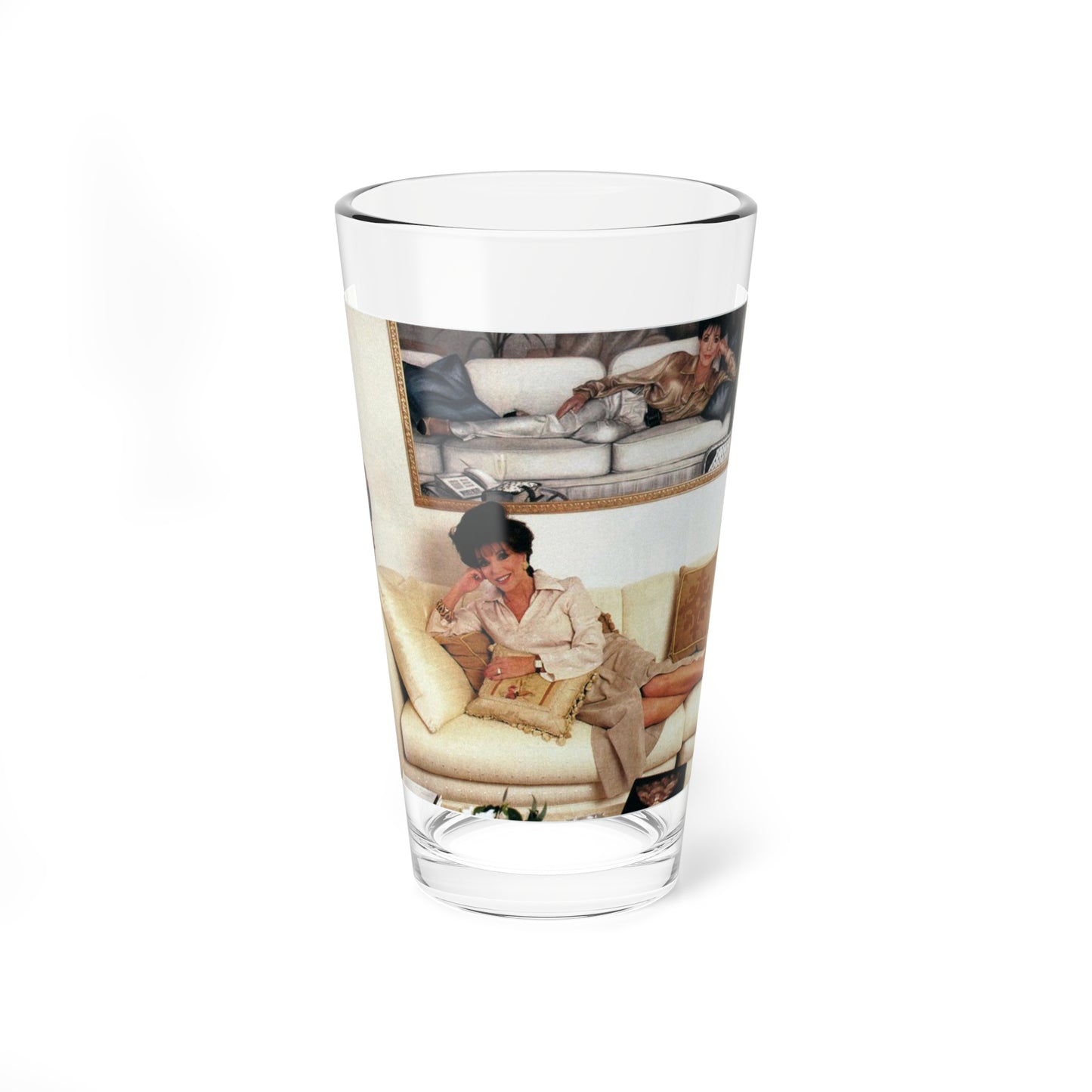 Joan Collins #522 (Vintage Female Icon) Pint Glass 16oz-16oz-Go Mug Yourself