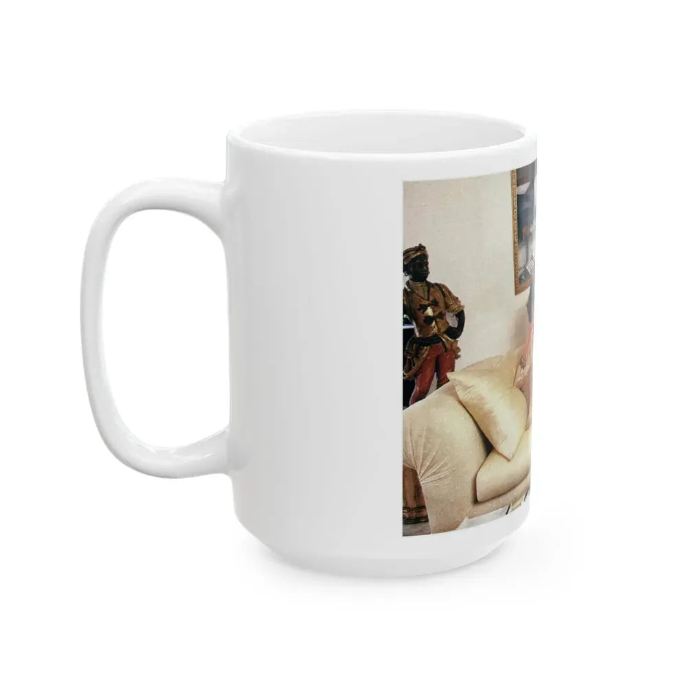 Joan Collins #522 (Vintage Female Icon) White Coffee Mug - Go Mug Yourself