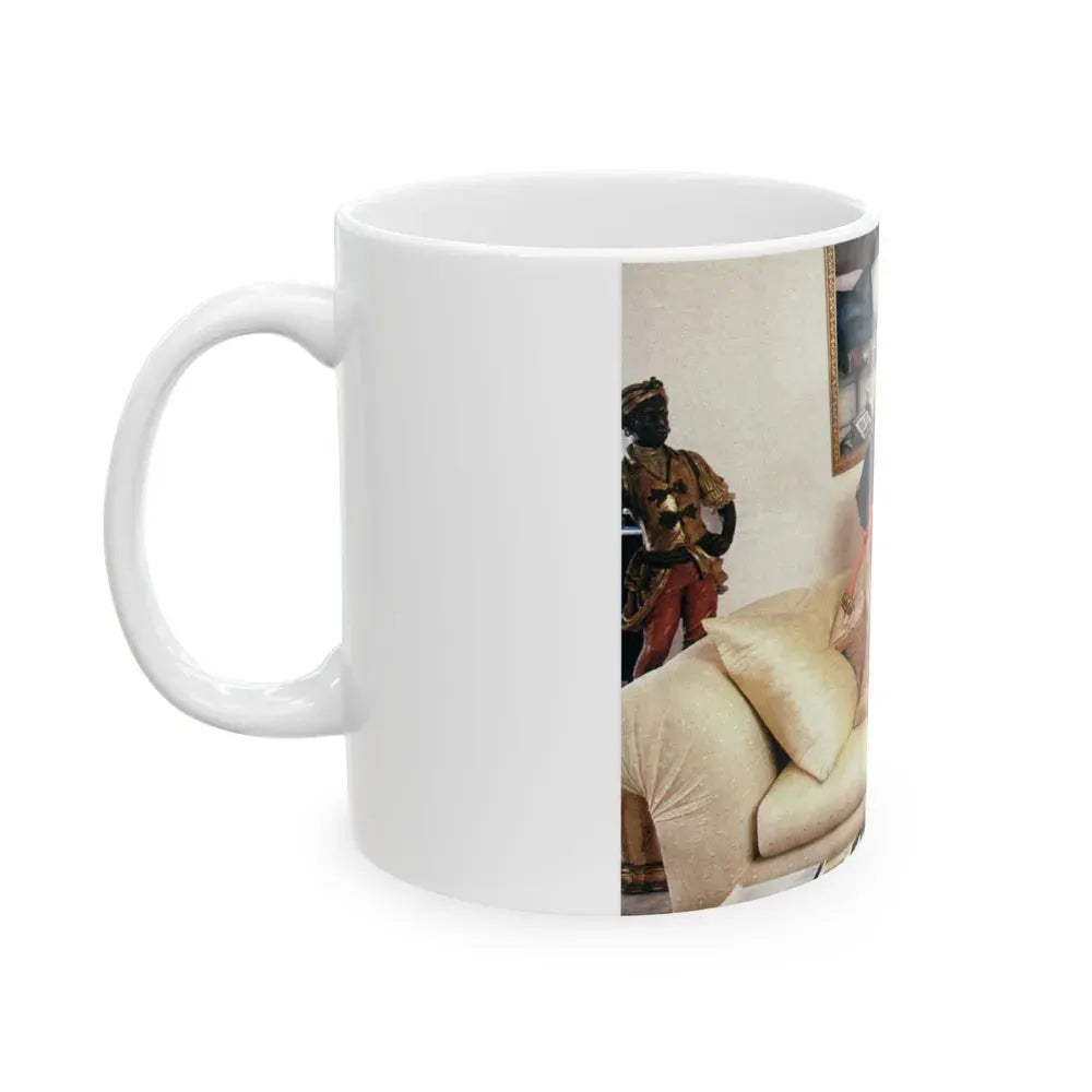 Joan Collins #522 (Vintage Female Icon) White Coffee Mug - Go Mug Yourself