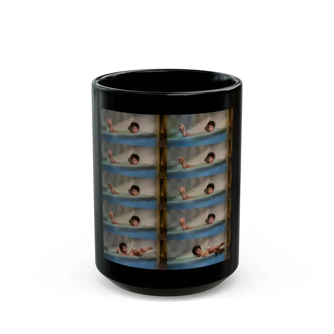 Joan Collins #523 (Vintage Female Icon) Black Coffee Mug 15oz - Go Mug Yourself