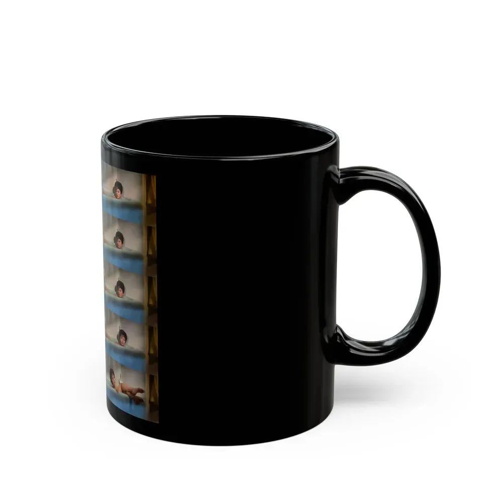 Joan Collins #523 (Vintage Female Icon) Black Coffee Mug - Go Mug Yourself