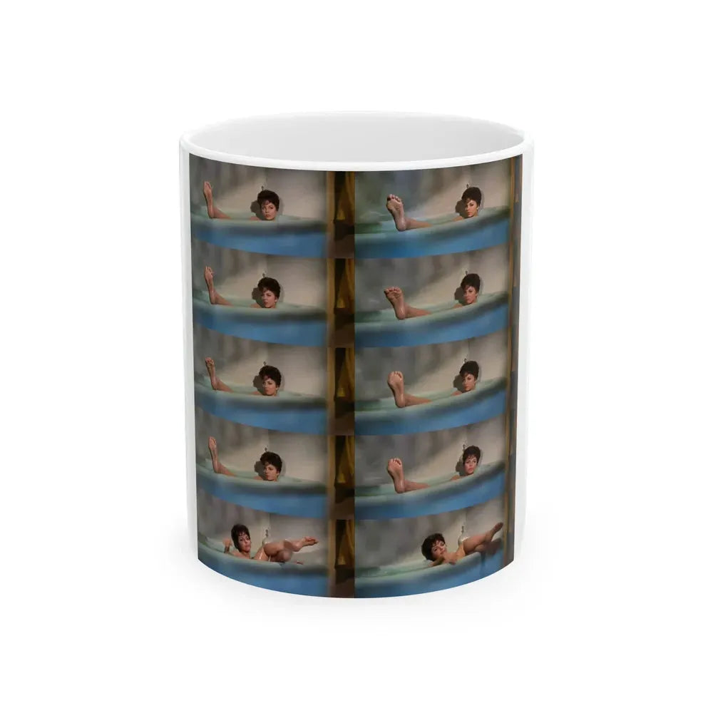 Joan Collins #523 (Vintage Female Icon) White Coffee Mug 11oz - Go Mug Yourself