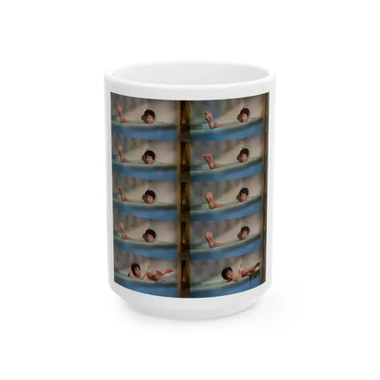 Joan Collins #523 (Vintage Female Icon) White Coffee Mug 15oz - Go Mug Yourself