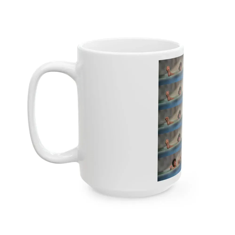 Joan Collins #523 (Vintage Female Icon) White Coffee Mug - Go Mug Yourself