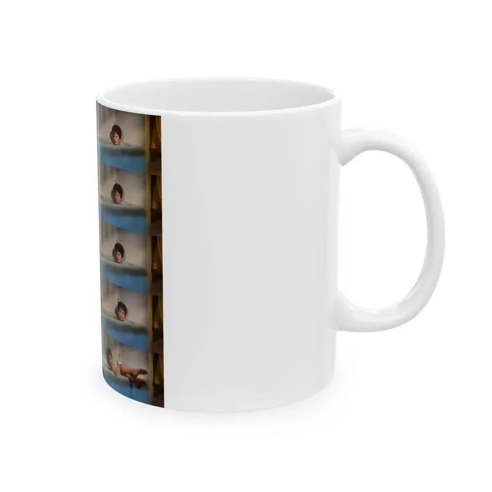 Joan Collins #523 (Vintage Female Icon) White Coffee Mug - Go Mug Yourself