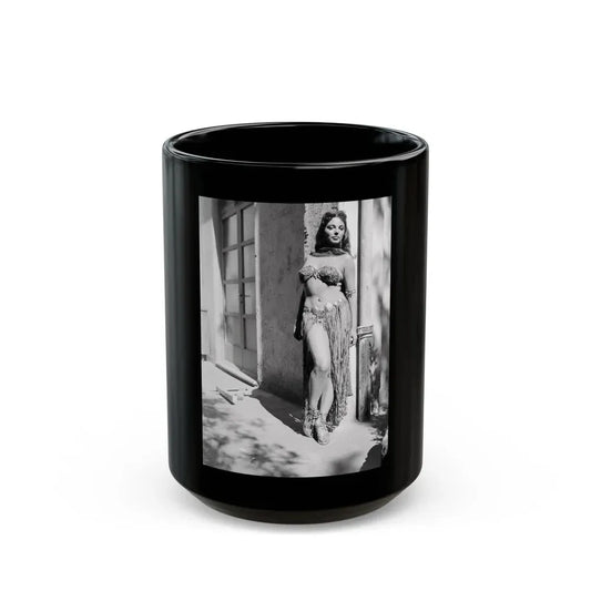 Joan Collins #524 (Vintage Female Icon) Black Coffee Mug 15oz - Go Mug Yourself
