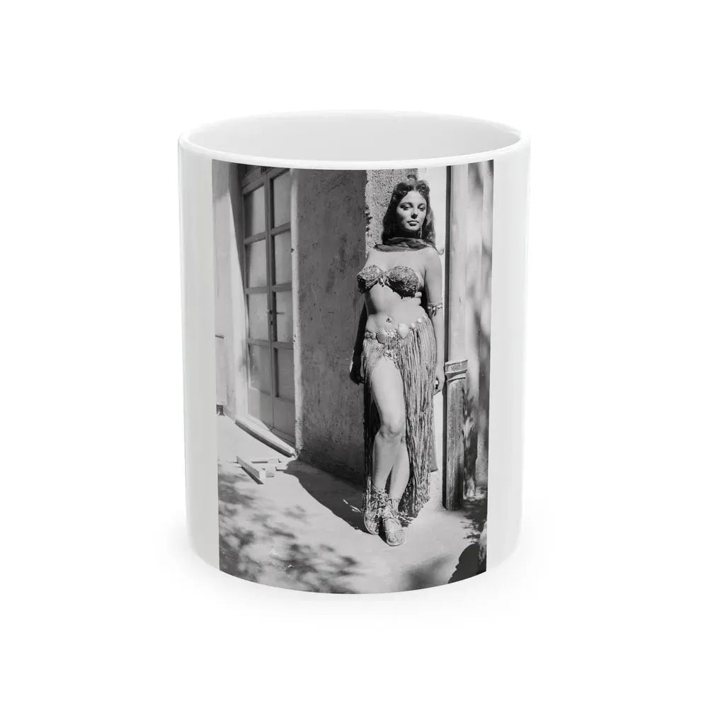 Joan Collins #524 (Vintage Female Icon) White Coffee Mug 11oz - Go Mug Yourself