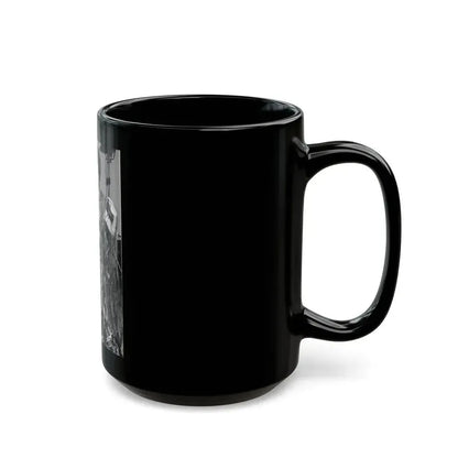 Joan Collins #525 (Vintage Female Icon) Black Coffee Mug - Go Mug Yourself