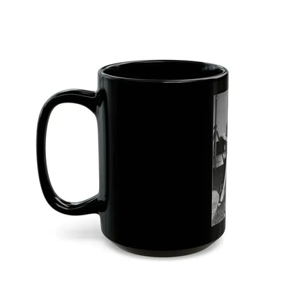 Joan Collins #525 (Vintage Female Icon) Black Coffee Mug - Go Mug Yourself