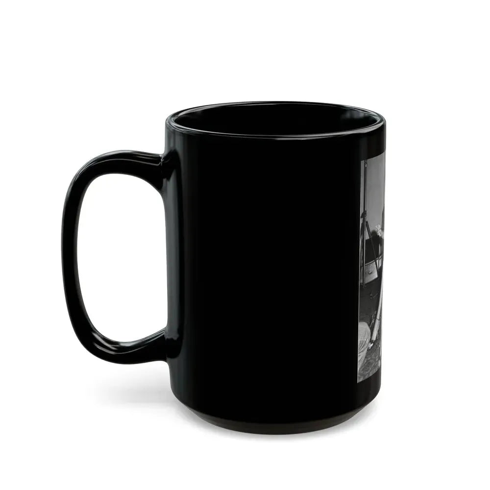 Joan Collins #525 (Vintage Female Icon) Black Coffee Mug - Go Mug Yourself