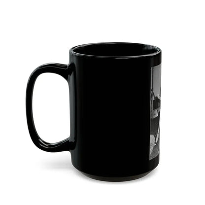 Joan Collins #525 (Vintage Female Icon) Black Coffee Mug - Go Mug Yourself