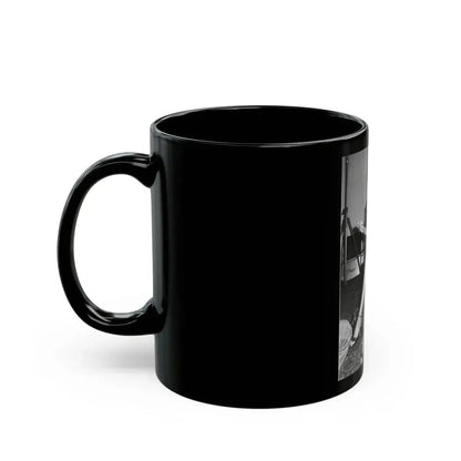 Joan Collins #525 (Vintage Female Icon) Black Coffee Mug - Go Mug Yourself