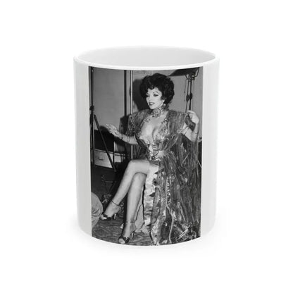 Joan Collins #525 (Vintage Female Icon) White Coffee Mug 11oz - Go Mug Yourself
