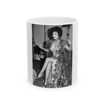Joan Collins #525 (Vintage Female Icon) White Coffee Mug 11oz - Go Mug Yourself