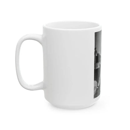 Joan Collins #525 (Vintage Female Icon) White Coffee Mug - Go Mug Yourself