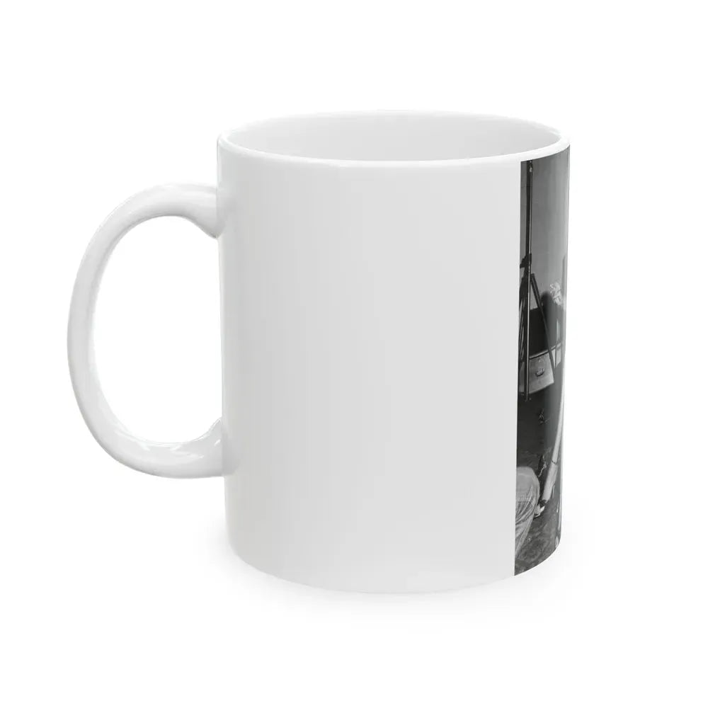 Joan Collins #525 (Vintage Female Icon) White Coffee Mug - Go Mug Yourself