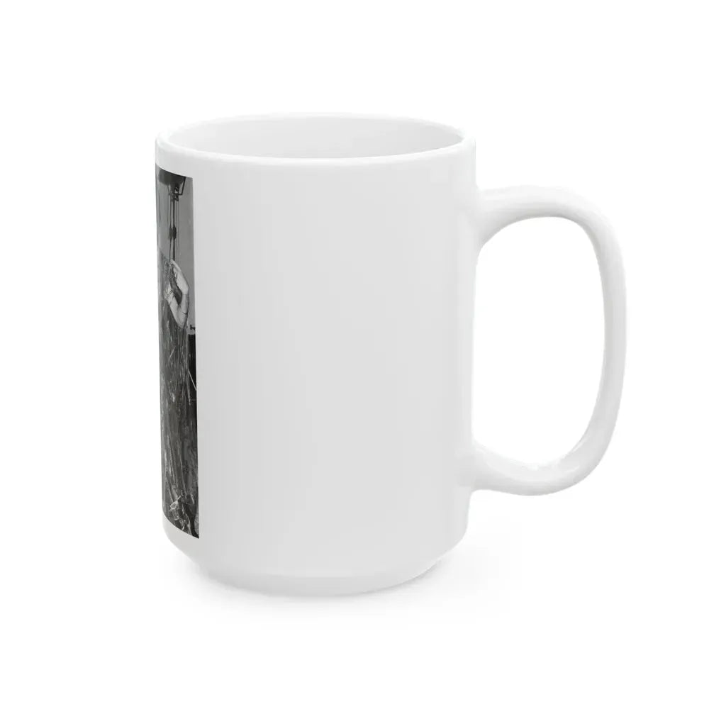 Joan Collins #525 (Vintage Female Icon) White Coffee Mug - Go Mug Yourself