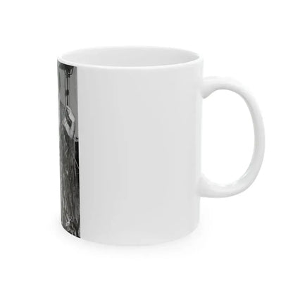 Joan Collins #525 (Vintage Female Icon) White Coffee Mug - Go Mug Yourself