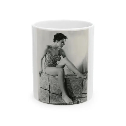 Joan Collins #526 (Vintage Female Icon) White Coffee Mug 11oz - Go Mug Yourself