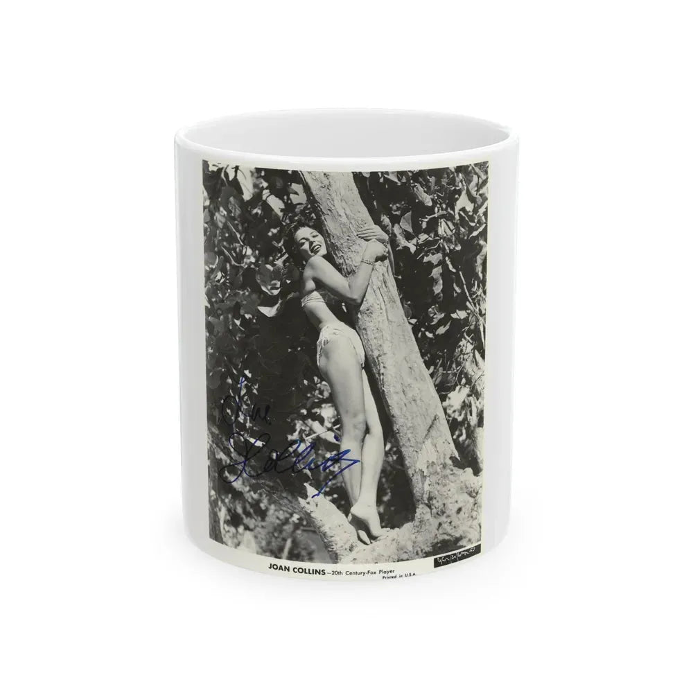 Joan Collins #527 (Vintage Female Icon) White Coffee Mug 11oz - Go Mug Yourself