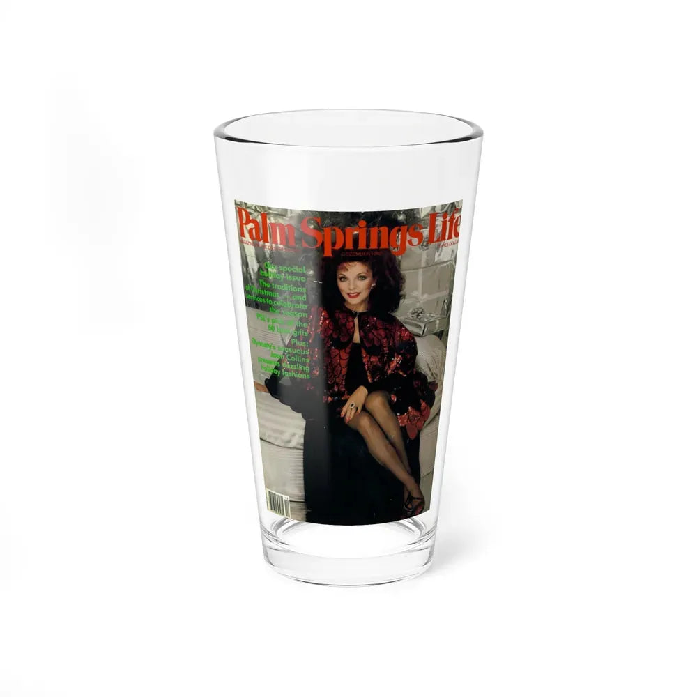 Joan Collins #528 - Mag. Cover (Vintage Female Icon) Pint Glass 16oz 16oz - Go Mug Yourself