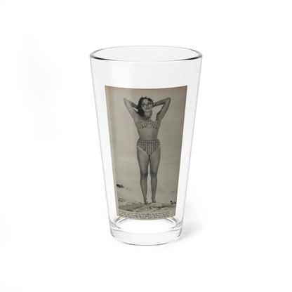 Joan Collins #532 - Modern Screen Mag. July '55 (Vintage Female Icon) Pint Glass 16oz 16oz - Go Mug Yourself