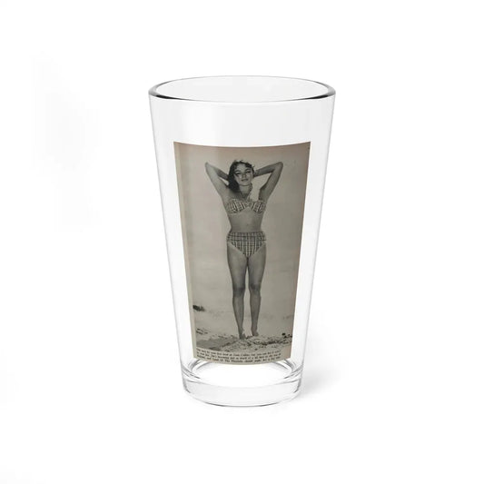 Joan Collins #532 - Modern Screen Mag. July '55 (Vintage Female Icon) Pint Glass 16oz 16oz - Go Mug Yourself
