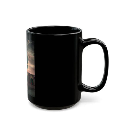 Joan Collins #535 (Vintage Female Icon) Black Coffee Mug - Go Mug Yourself