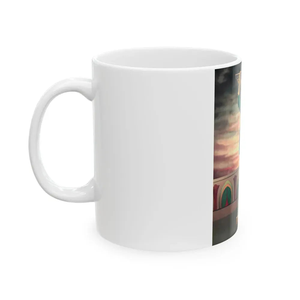 Joan Collins #535 (Vintage Female Icon) White Coffee Mug - Go Mug Yourself