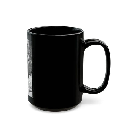 Joan Collins #536 (Vintage Female Icon) Black Coffee Mug - Go Mug Yourself