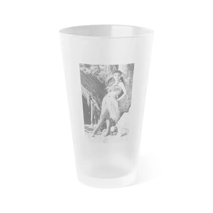 Joan Collins #536 (Vintage Female Icon) Frosted Pint Glass 16oz 16oz Frosted - Go Mug Yourself