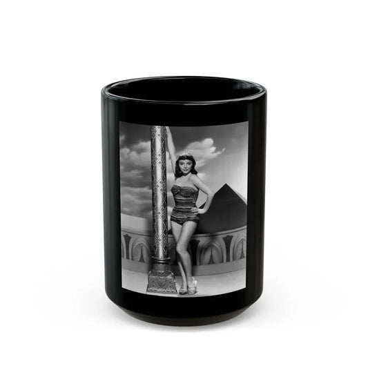 Joan Collins #537 (Vintage Female Icon) Black Coffee Mug 15oz - Go Mug Yourself