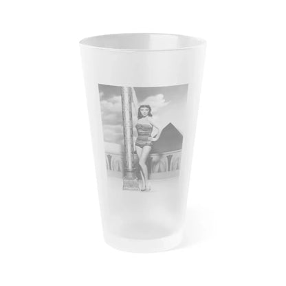 Joan Collins #537 (Vintage Female Icon) Frosted Pint Glass 16oz 16oz Frosted - Go Mug Yourself