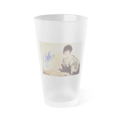 Joan Collins #538 (Vintage Female Icon) Frosted Pint Glass 16oz 16oz Frosted - Go Mug Yourself