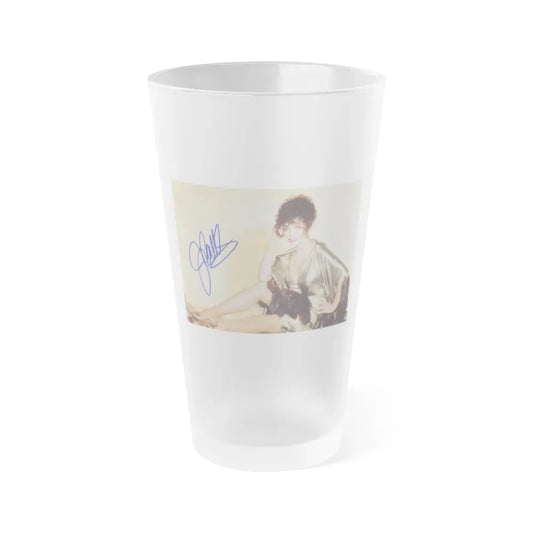 Joan Collins #538 (Vintage Female Icon) Frosted Pint Glass 16oz 16oz Frosted - Go Mug Yourself