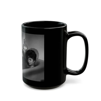Joan Collins #540 (Vintage Female Icon) Black Coffee Mug - Go Mug Yourself