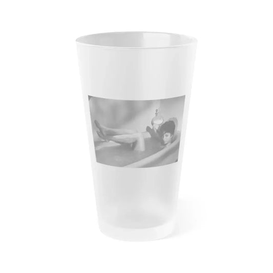 Joan Collins #540 (Vintage Female Icon) Frosted Pint Glass 16oz 16oz Frosted - Go Mug Yourself