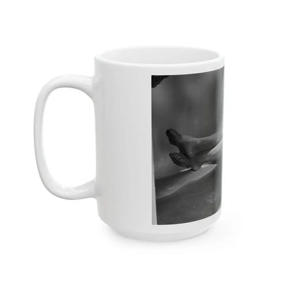 Joan Collins #540 (Vintage Female Icon) White Coffee Mug - Go Mug Yourself