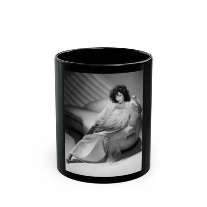 Joan Collins #547 (Vintage Female Icon) Black Coffee Mug 11oz - Go Mug Yourself