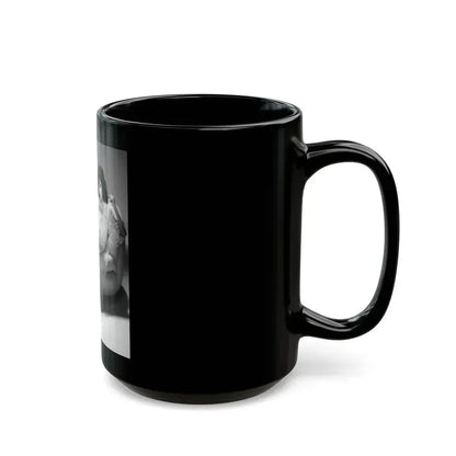 Joan Collins #547 (Vintage Female Icon) Black Coffee Mug - Go Mug Yourself