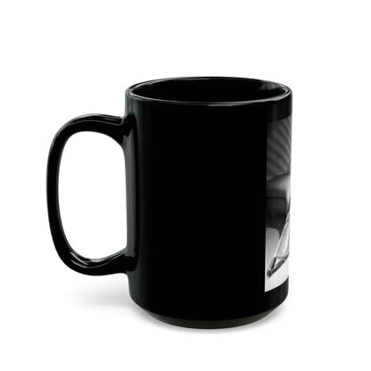 Joan Collins #547 (Vintage Female Icon) Black Coffee Mug - Go Mug Yourself