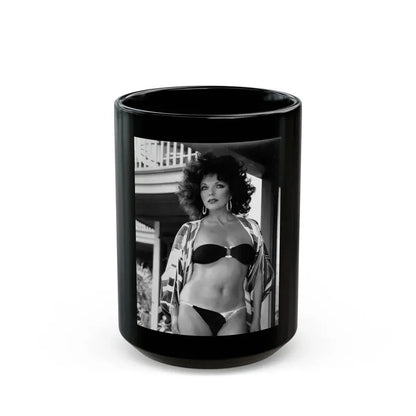 Joan Collins #548 (Vintage Female Icon) Black Coffee Mug 15oz - Go Mug Yourself