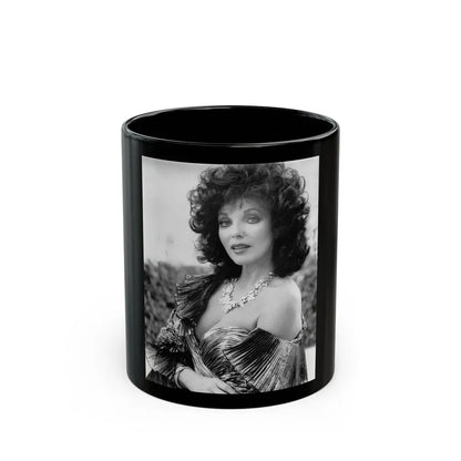 Joan Collins #549 (Vintage Female Icon) Black Coffee Mug 11oz - Go Mug Yourself