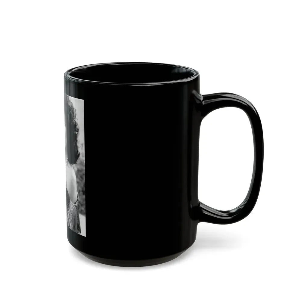 Joan Collins #549 (Vintage Female Icon) Black Coffee Mug - Go Mug Yourself