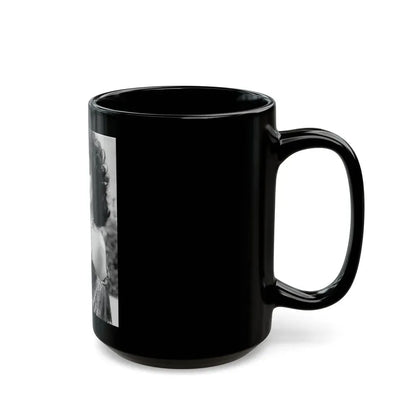Joan Collins #549 (Vintage Female Icon) Black Coffee Mug - Go Mug Yourself