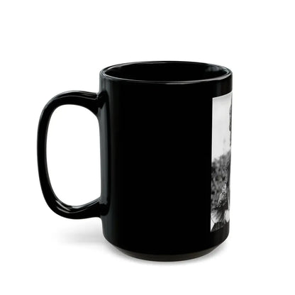 Joan Collins #549 (Vintage Female Icon) Black Coffee Mug - Go Mug Yourself