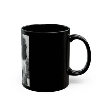 Joan Collins #549 (Vintage Female Icon) Black Coffee Mug - Go Mug Yourself