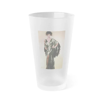 Joan Collins #556 (Vintage Female Icon) Frosted Pint Glass 16oz 16oz Frosted - Go Mug Yourself